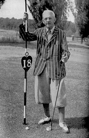 Billy Phelps at the 18th pin at Huron City